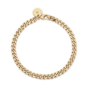 NEW EKLEXIC women's micro link curb chain bracelet in gold